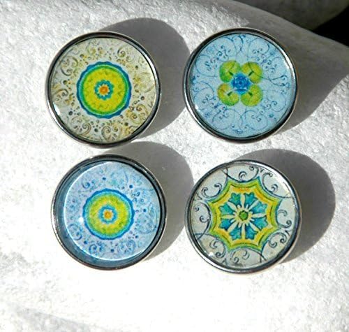 Snap Button Charm Mandal Patterns Noosa Style Popper Charm Ginger Snap Compatible Snap Jewelry European Jewelry Price for 1 Unit.