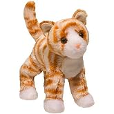 Douglas Hally Orange Striped Cat Stuffed Animal | 8-inch Tall