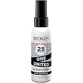 Redken One United All-In-One Leave In Conditioner - Multi-Benefit Leave In Treatment For All Hair Types, Heat Protectant and Detangler Spray, Paraben-Free