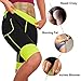 TrainingGirl Women's Hot Neoprene Sauna Sweat Shorts with Pocket Weight Loss Slimming Pants Workout Body Shaper Yoga Leggings (Black Hot Sauna Shorts, M)