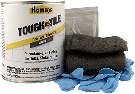 Homax Tub and Tile Refinishing Kit, White, 21 oz, Brush On, Tough as ...