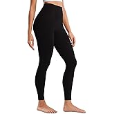 Fisoew Womens High Waisted Leggings Butt Lifting Tummy Control Workout Running Gym Athletic Yoga Pants