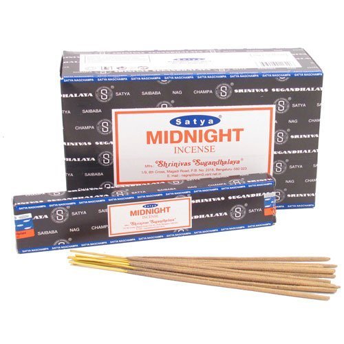 Satya Nag Champa Midnight Incense Sticks - Box 12 Packs