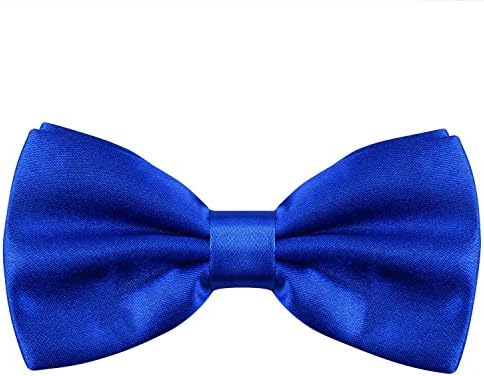 Adjustable Bow Tie for Mens Pre-Tied Solid Color Bowtie (Royal Blue)