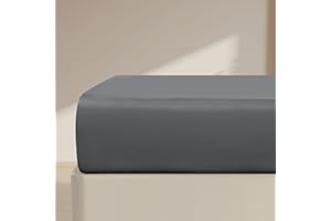 FreshCulture Full Fitted Sheet Only – Premium Hotel-Quality Fitted Sheet for Full Bed – Ultra Soft & Breathable Brushed Microfiber – Elegant Black Box Packaging (Dark Grey)