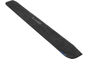 Ruedamann 1" Rise Rubber Threshold Ramp, 42.9" Wide Wheelchair Ramp, 2200 Lbs Capacity, Entry Ramp with Non-Slip Surface, for Wheelchairs, Scooter, Power Chairs, Driveways, Curb