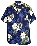 Pacific Legend Boys White Hibiscus Monstera Shirt