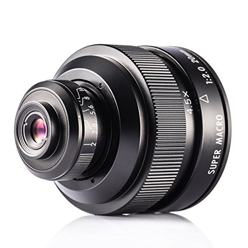 ZHONGYI Mitakon Lens 20mm F2.0 4-4.5X Super Macro Lens for Sony a DSRL Camera Mount Silent Frame Large Aperture Lens with Tarion Card Case