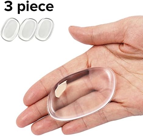 3 Piece Set of Premium Silicone Makeup Clear Blender, Sponge, Applicator for all Liquid Foundation . Perfect for BB CC Cream for Blending and Stippling.Puff Cosmetic Beauty Tool. Latex-Free, Non-Toxic