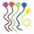 Mememall Fashion 24 Sticky Glitter Hands Party Favor Toys Novelties Prizes Assorted Colors