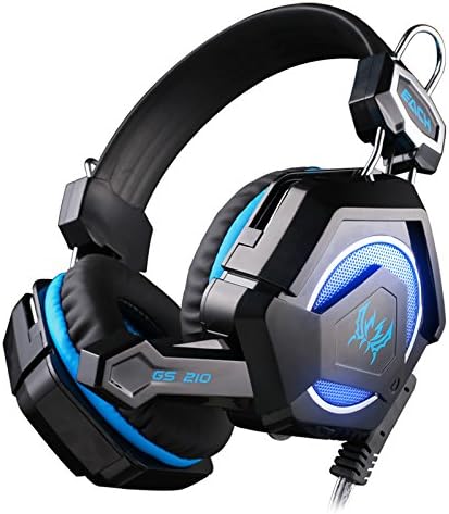 Funny Utopic 2017 New GS210 Stereo Gaming Headphone Computer Game Headset Headband with Microphone Colorful Breathing LED Light