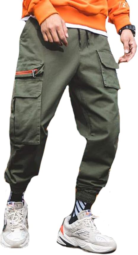 Amazon Piite パンツ メンズ 秋冬 ワイドパンツ ロング丈 カーゴパンツ カジュアル ストレッチ ハロンパンツ ボトムズ 大きいポケット サルエル 韓国ズボン ストリート系 ロングパンツ 通販