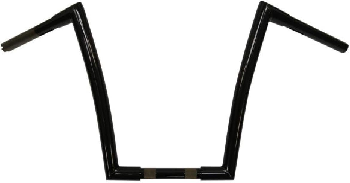 Todds Cycle Strip 1 1/4in. Handlebar - 14in. Rise - Gloss Black, Handle Bar Size: 1 1/4in., Color: Black 0601-2551