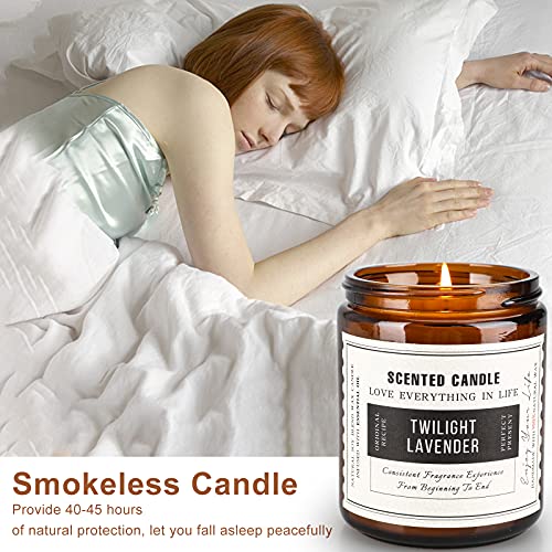 Christmas Candles for Home Scented - 7.1Oz Candles Gifts Set for Women, Lavender + Sage Aromatherapy Candles Soy Wax Jar Candles Set, Birthday Yoga Mothers Candle Gift Set（2 Packs）
