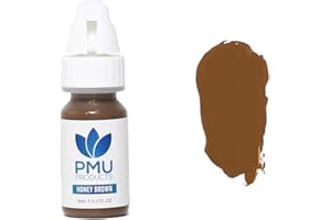 PMU PRODUCTS Microblading Ink– Premium Quality Microblading Supplies (Honey Brown)