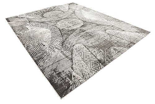 Unique Loom Sofia Collection Dark Gray 8 x 10 Area Rug (8' x 10')