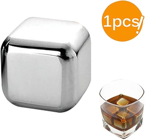 Permanent Nutzung Von Eiswurfel Whisky Kuhlung Stein Edelstahl Eiswurfel Wieder Verwendet Werden Kann Getranke Kuhl Zu Halten 1pcs Amazon De Kuche Haushalt