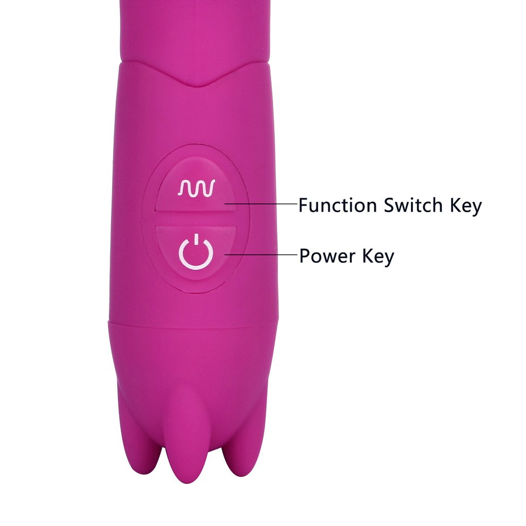 Bombex Big Guy Waterproof Silicone Rabbit Vibrator - 10 Function G-spot Vibe - Powerful and Quite Vibration,Purple