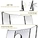 LANGRIA Trifold Makeup Vanity Mirror with 24 LED Lights, 3x/2x Magnification and Removable 10x Mirror, 180° Adjustable Rotation, Dual Power Supply Adjustable Brightness Cosmetic Mirror (Black)