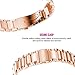 Oitom Stainless Steel Bands Compatilbe with Fitbit Charge 2,Premium Stainless Steel SS Metal Replacement Watch Band Strap for Smart Fitness Watch(Rose Gold)