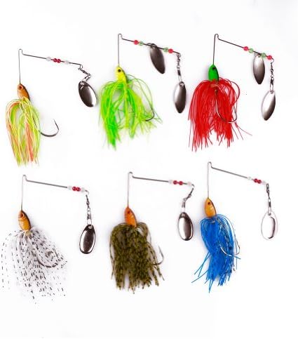 Value Sport 6 Fishing Hard Spinner Lure Spinnerbait Pike Bass 18g/0.63oz