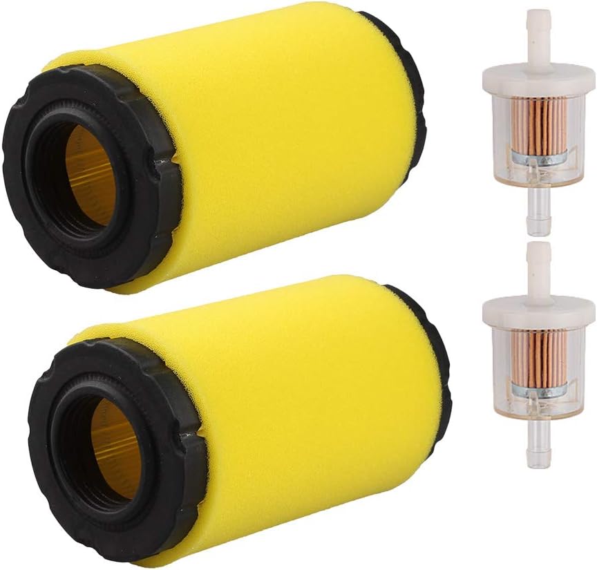 Butom (Pack of 2) 793569 Air Filter 793685 Pre-Filter for GY21055 MIU11511 Lawn Mower Tractor with Fuel Filter