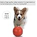 Dog Squeaky Toys Jakpak Durable Rubber Squeaky Ball for Dogs Non Toxic Silicone Chew Resistant Fun Toy with Quack Sound Floatable Dog's Sound Toy for Animal Training Biting Outside Playing,Red