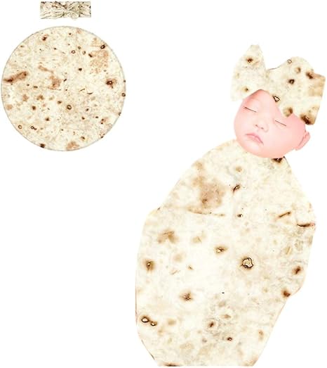 tortilla baby swaddle blanket