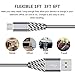High Speed Micro USB Cable Cord Bynccea 3 Pack 1FT 3FT 6FT Android Cell Phone Charger Cables Nylon Braided Fast Charging Cords with Samsung S7 J7 LG HTC Motorola Kindle BlackBerry Nexus Xbox PS4 Gray