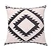 BreezyLife Aztec Throw Pillow Cover Geometric Decorative Pillow Case Square Linen Cushion Cover for Sofa Couch Farmhouse Outdoor Housewarming Gift 18X18 Inches