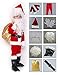 ADOMI Children's Deluxe Santa Suit 10pc. Christmas Child Santa Claus Kids Halloween Costume Cosplay M