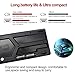 Wireless Mouse Keyboard Combo for PC, Waterproof with Long Battery Life for Tablet Desktop Laptop Mac PC Computer Smart TV (Blace&Red) Nano Receivers In The Mouse Near The Mouse Battery