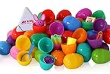 walla Toy Filled Easter Eggs, Surprise Eggs Filled with Easter Toys, 25 Pack Great for Easter Eggs School Hunt, Surprise Eggs Hinged Together for Easy Assembly
