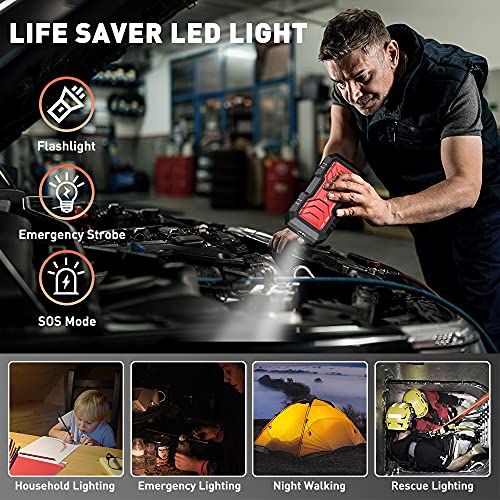 AIZICO Portable Car Jump Starter, 2500A Peak 22800mAh Battery Booster for Cars, Trucks and SUV(Up to 8L Gas/Diesel Engine), 12V Auto Battery Jump Pack with Type-C, USB Quick Charge 3.0 and LED Light