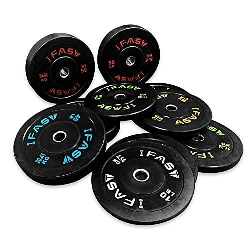 Olympic Weight Plates, Rubber Bumper Plates, 2 Inch Steel Insert 10lb