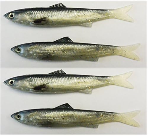 Baitrix Artificial Bait 5" Tunable Anchovy fishing bait (4pcs/pack) (900147)