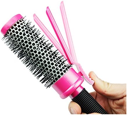 Hair Straightener and Straightening Comb Styles Anti Scald Anti Static Ceramic Heating Brush, Instant Magic Silky Straight Hair Styling, Salon Care Equipment Products Clip&curl(large Size)