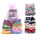 15Pcs Hair Scrunchies Chiffon Flowers Scrunchies Rabbit Ear Scrunchy for Hair Elastic Peel Off Face