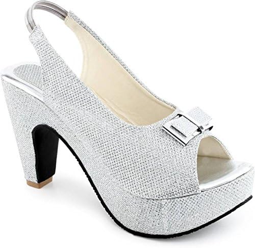 Shoelab Silver Cone Heels