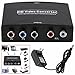 Jahyshow HDMI to YPbPr Component 5RCA V1.4 RGB Converter Adapter and R/L Audio Output for Macbook TV Blu-Ray DVD PS4 DVD, PSP, Xbox 360