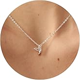 LLWOM Gold Necklace for Women-14k Gold Plated Infinity Necklace Star Of David Necklace Evil Eye Cross Pendants Heart Dainty Gold Necklace For Women