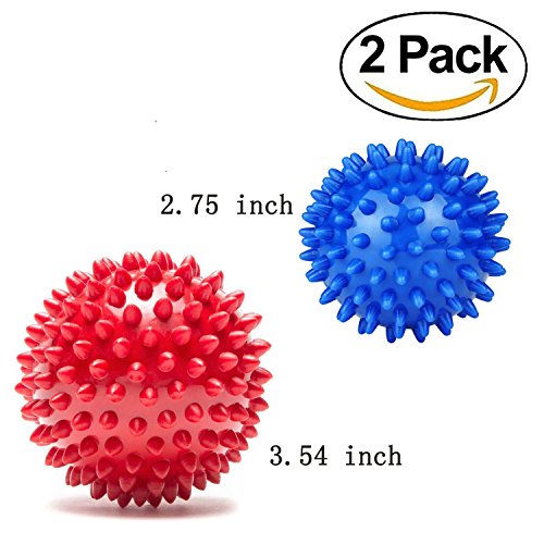 Buy 2 Pack Massage Balls Deep Tissue Spiky Small Massage Roller Ball