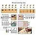 46pcs Wood Burning Kit with Adjustable Temperature Soldering Pyrography Wood Burning Pen, Embossing/Carving/Soldering Tips