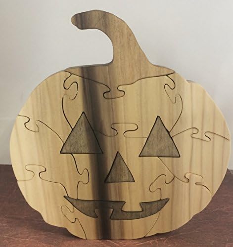Jack-O-Lantern Pumpkin Toy Wooden Puzzle