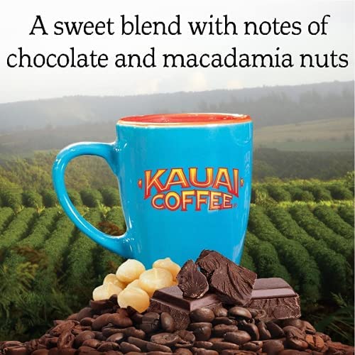 KAUAI COFFEE MOCHA MACADAMIA NUT, MEDIUM ROAST – GROUND COFFEE, 10 OZ PACKAGE