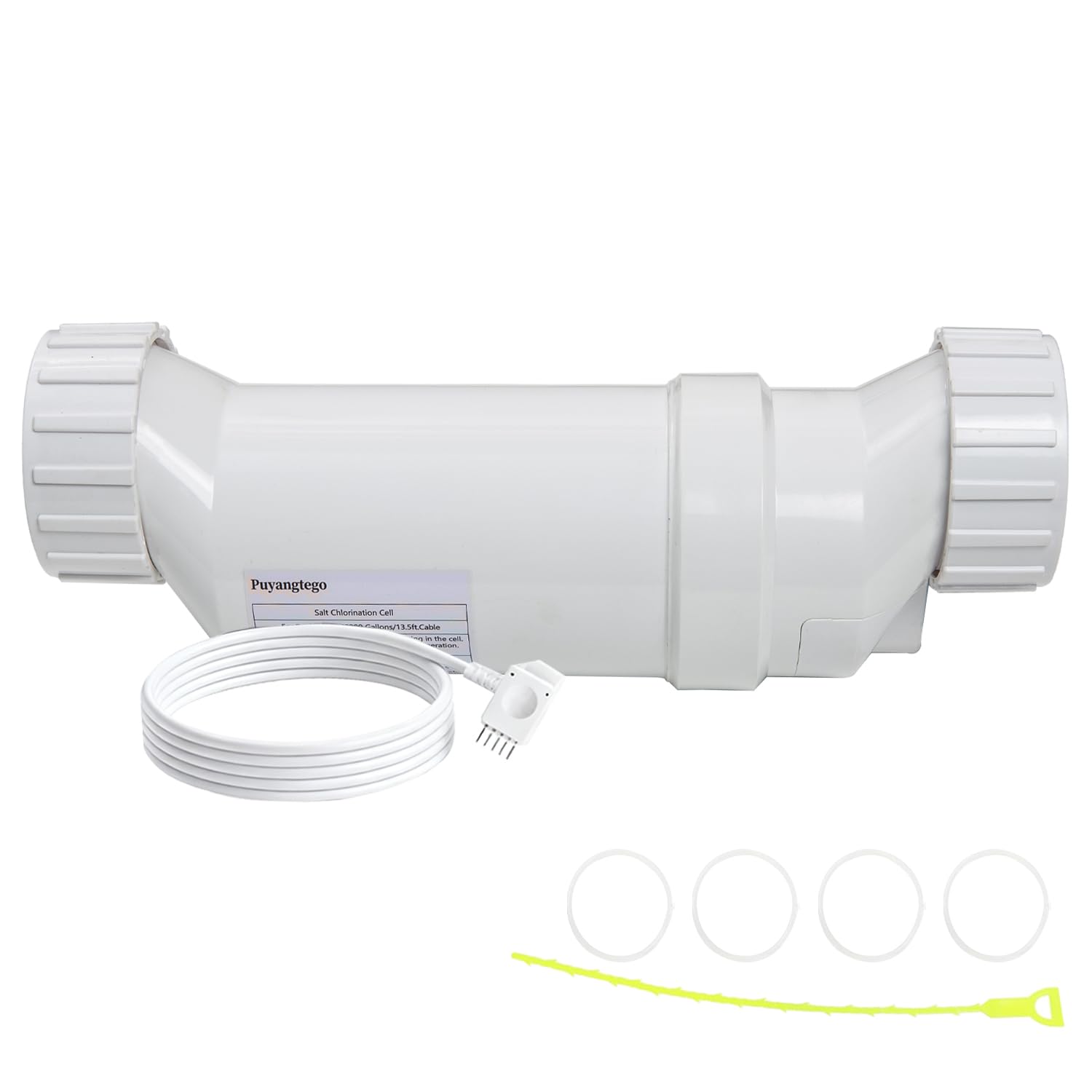 Photo 1 of PUYANGTEGO Blue Works Salt Cell Replacement Compatible with Hayward Turbo Cell T-15 W3T-CELL-15 up to 40000 Gallons Inground Pool Salt Generator 10K-Hours Working Standard