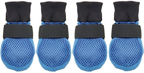 Ulandago Dog Boots Breathable Mesh Paw Protector With Nonslip Rubber Sole S M L XL XXL
