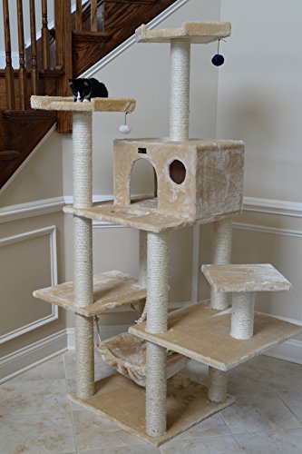 Armarkat A7202 72-Inch Cat Tree, Beige