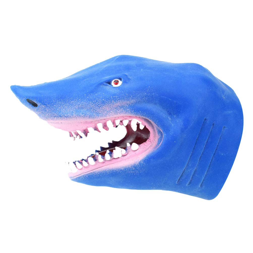 TOYANDONA 1pcs Rubber Shark Glove Puppet Shark Hand Puppet FBeach & Bath Toy Role Play Hand Sensory s for Children Toddler Kids