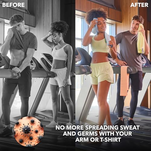 Toallas de Microfibra para Entrenamiento - Secado Rápido, Alta Absorción, Sin Olores, para Hombres y Mujeres - Toalla Deportiva para Sudor de Gimnasio, Hot Yoga, Tenis, Correr, Set de 5 Tonos Pastel